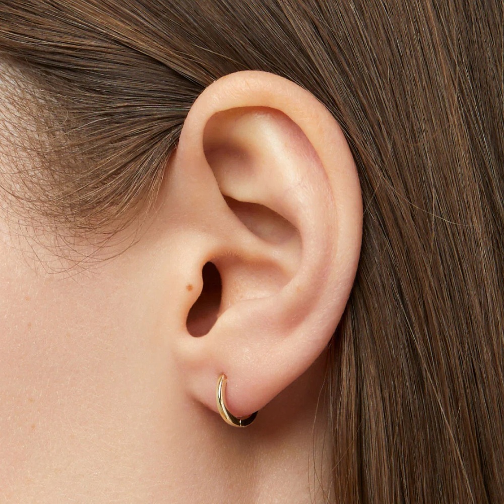 🌙 {PRICE FIRM} J. Crew Gold Plated Sterling Silver Mini Hoops {Pair}